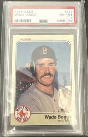 1983 Fleer #179 Wade Boggs RC PSA 8
