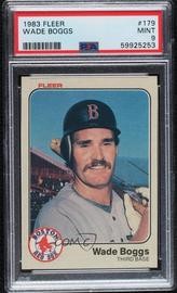 1983 Fleer #179 Wade Boggs RC PSA 9
