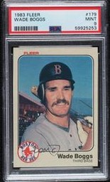1983 Fleer #179 Wade Boggs RC PSA 9