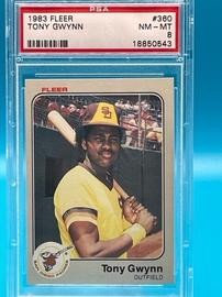1983 Fleer #360 Tony Gwynn RC PSA 8