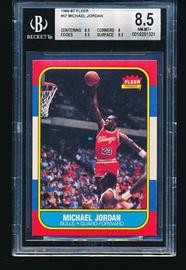 1986 Fleer #57 Michael Jordan RC BGS 8.5