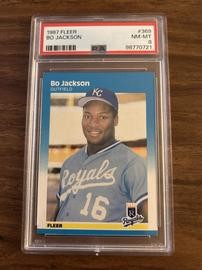1987 Fleer #369 Bo Jackson RC PSA 8