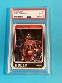 1988 Fleer #20 Scottie Pippen Rookie PSA 8