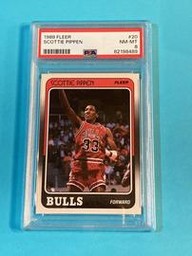 1988 Fleer #20 Scottie Pippen Rookie PSA 8
