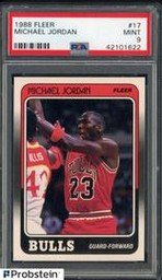 1988 Fleer Basketball #17 Michael Jordan HOF PSA 9
