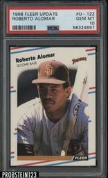 1988 Fleer Update Roberto Alomar RC #U-122 (PSA 10)