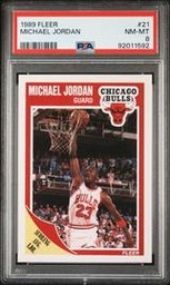 1989 Fleer #21 Michael Jordan PSA 8