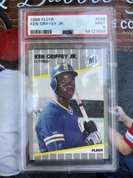 1989 Fleer #548 Ken Griffey Jr. RC PSA 9