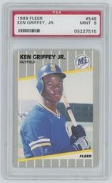 1989 Fleer Ken Griffey Jr. RC #548 (PSA 9)