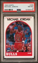 1989 Hoops #200 Michael Jordan PSA 8