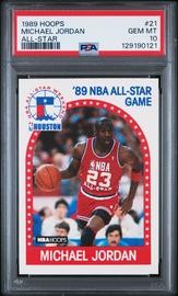 1989 Hoops All-Star #21 Michael Jordan PSA 10