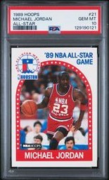 1989 Hoops All-Star #21 Michael Jordan PSA 10