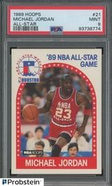 1989 Hoops All-Star #21 Michael Jordan PSA 9