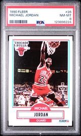1990 Fleer #26 Michael Jordan PSA 8