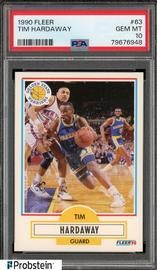 1990 Fleer #63 Tim Hardaway RC PSA 10