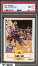 1990 Fleer #63 Tim Hardaway RC PSA 10