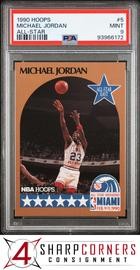 1990 Hoops #5 Michael Jordan All-Star PSA 9