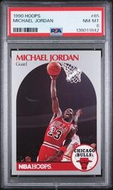 1990 Hoops #65 Michael Jordan PSA 8