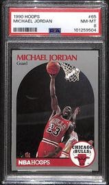1990 NBA Hoops Michael Jordan #65 PSA 8