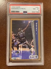 1992 Fleer #401 Shaquille O'Neal RC PSA 8