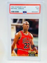 1992 Stadium Club Members Choice #210 Michael Jordan PSA 7