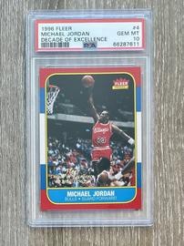 1996 Fleer Decade of Excellence #4 Michael Jordan PSA 10