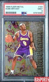 1996 Fleer Metal #181 Kobe Bryant RC PSA 9