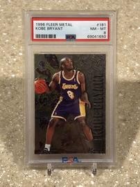 1996 Fleer Metal Kobe Bryant RC #181 (PSA 8)