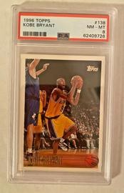 1996 Topps #138 Kobe Bryant RC PSA 8