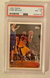 1996 Topps #138 Kobe Bryant RC PSA 8