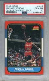 1996 Ultra Decade of Excellence Michael Jordan #U4 (PSA 10)