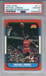 1996 Ultra Decade of Excellence Michael Jordan #U4 (PSA 10)