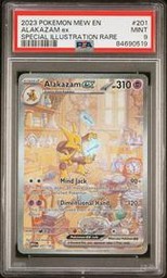 2023 Pokemon 151 #201 Alakazam ex Special Illustration Rare PSA 9