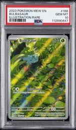 2023 Pokemon 151 Illustration Rare #166 Bulbasaur PSA 10