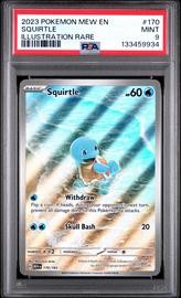 2023 Pokemon 151 Illustration Rare #170 Squirtle PSA 9