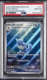 2023 Pokemon 151 Illustration Rare #171 Wartortle PSA 10