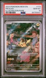 2023 Pokemon Japanese SV2A-Pokemon 151 #173 Pikachu Art Rare PSA 10