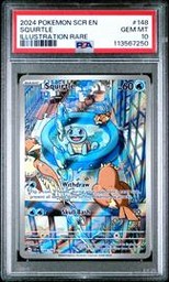 2024 Pokemon Stellar Crown #148 Squirtle Illustration Rare PSA 10