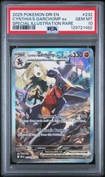 2025 Pokemon DRI EN-Destined Rivals #232 Cynthia's Garchomp ex PSA 10