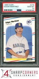 378 1988 Edgar Martinez Mariners Hof 10 (Fleer)