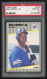 548 1989 Ken Griffey Jr Seattle Mariners Hof 10 (Fleer)