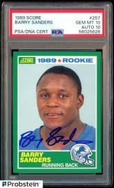 Barry Sanders Rookie Card