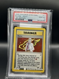 Blaine Pokemon (Trading Cards) (PSA) (Holo)