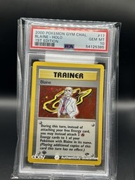 Blaine Pokemon (Trading Cards) (PSA) (Holo)