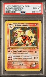 Blaines Pokemon (Trading Cards) (PSA) (Holo)