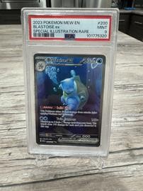 Blastoise EX 200/165 Special Illustration Rare 2023 Pokemon 151 PSA 9