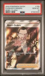 Bosss Pokemon (Trading Cards) (PSA) (Full Art)
