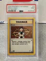 Brock Pokemon (Trading Cards) (PSA) (Holo)