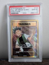 Brocks Pokemon (Trading Cards) (PSA) (Full Art)