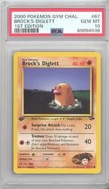 Brocks Pokemon (Trading Cards) (PSA)